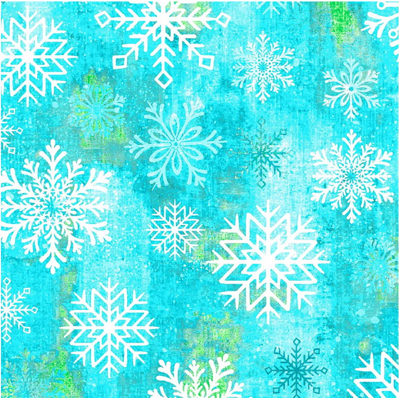108" Snowburst 8398-16 Carribean Snowflake by Studio E Fabrics