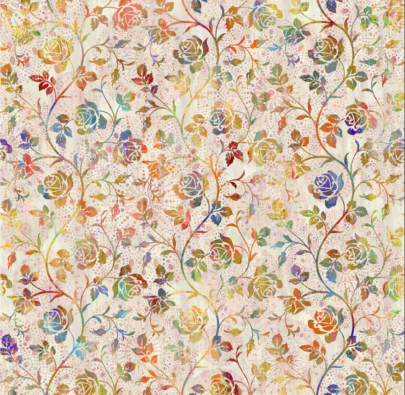 Halcyon II - Multi Roses 22HN-1 by Jason Yenter for In the Beginning Fabrics