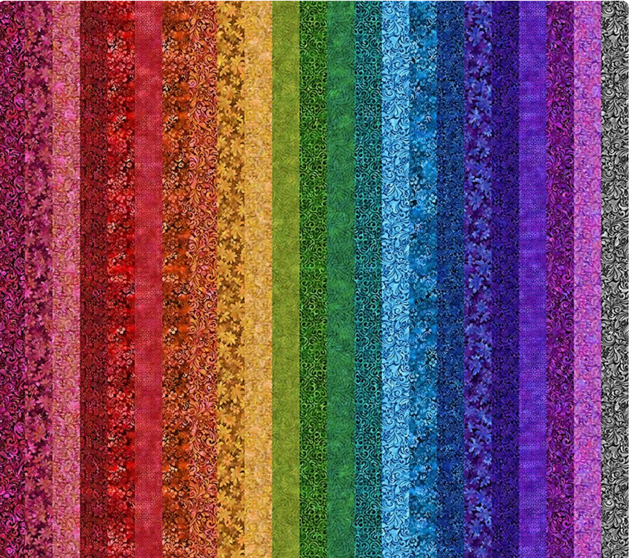 Prism II - 23 Pieces - 2 1/2" Strips by Jason Yenter for In the Beginning Fabrics