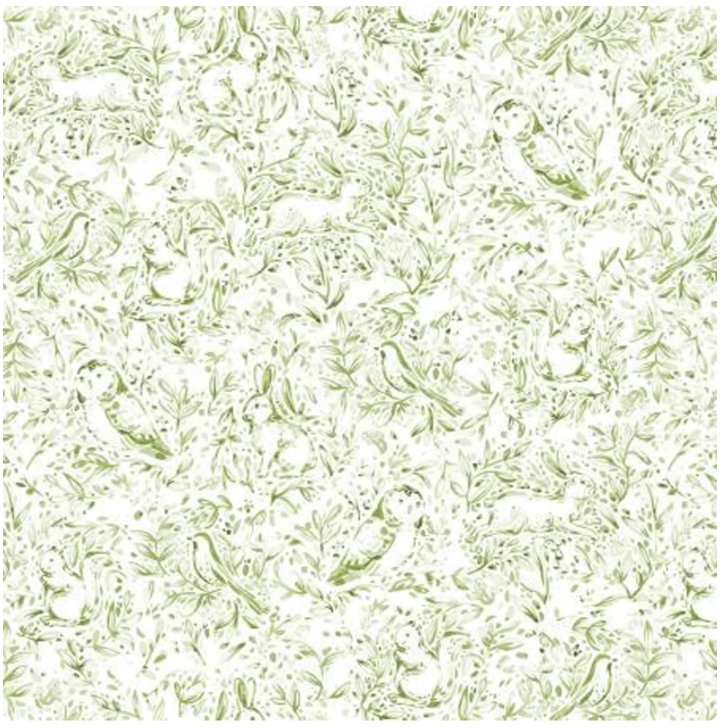 Misty Vistas - Forest Toile Green MVIS 05547 WA by P&B Textiles