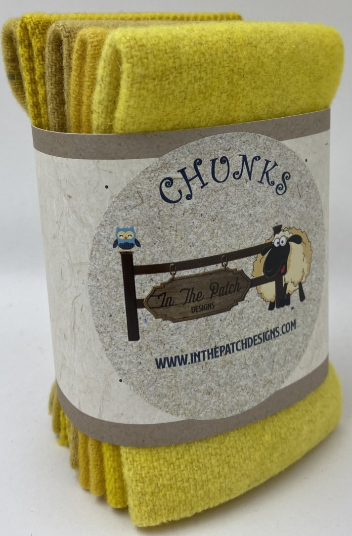 Chunks - Wool Chunks - Yellows WK6069 by In The Patch Designs