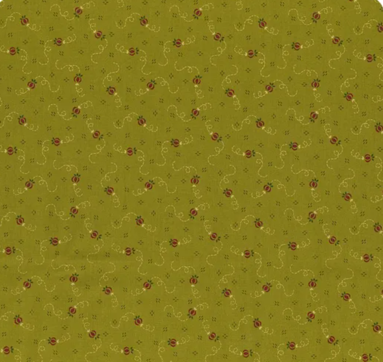 Autumn Farmhouse - Kiwi Meandering Pomegranate 976 66 by Henry Glass & Co.