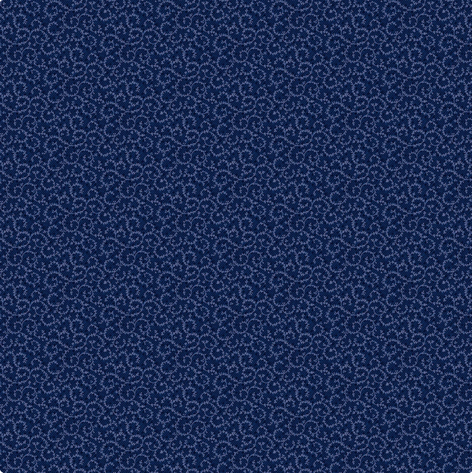 Crescent Swirl - Navy 98661 449 by Wilmington Prints