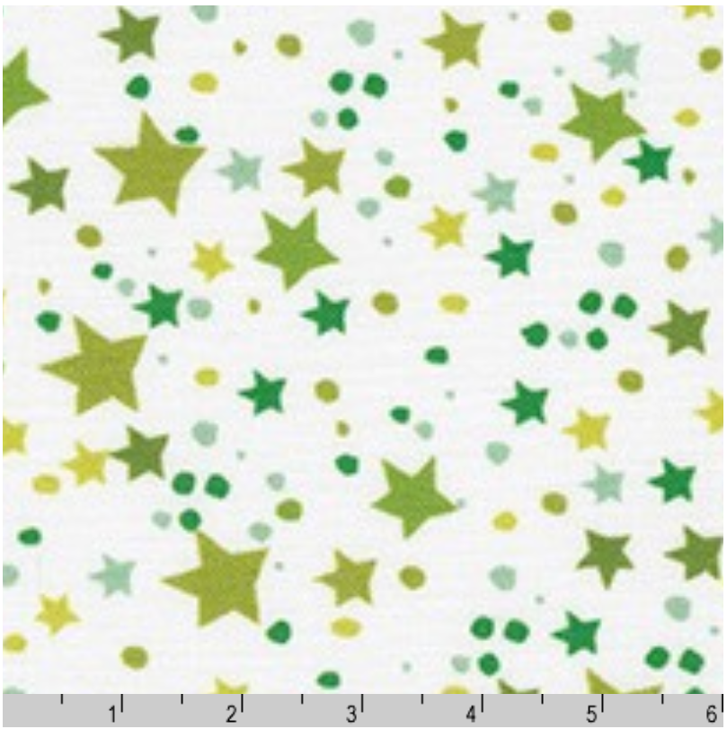 How the Grinch Stole Christmas - Lime Stars ADED-20282-50 by Dr. Seuss Enterprises for Robert Kaufman
