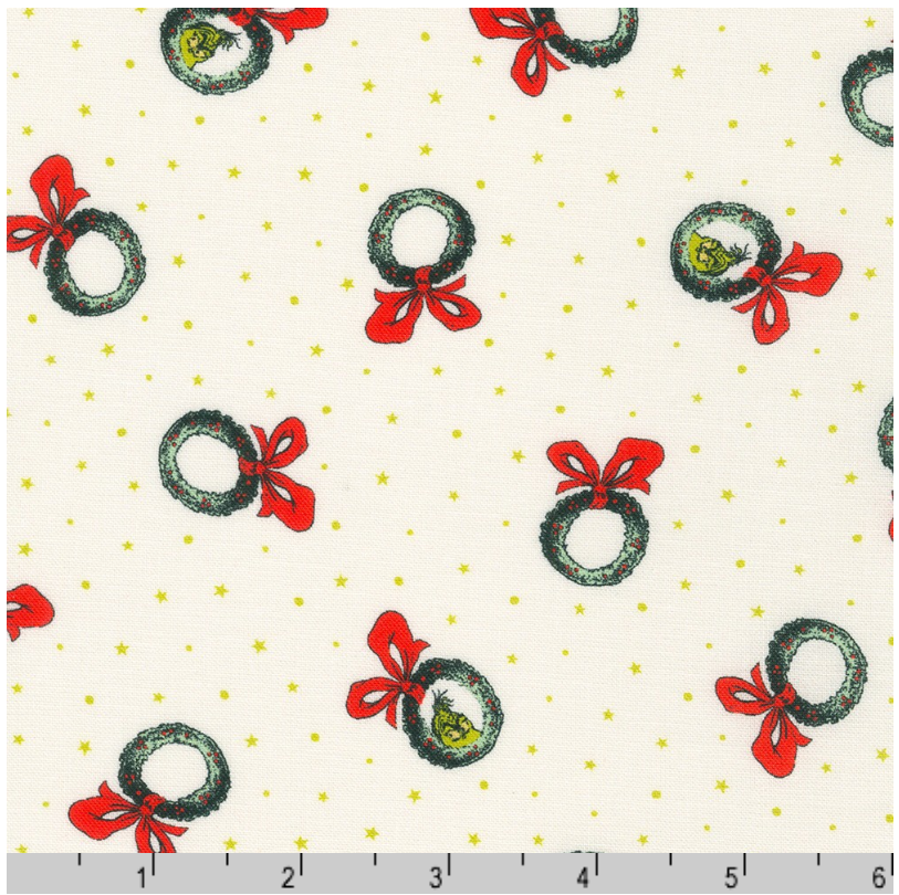 How the Grinch Stole Christmas - Holiday Wreaths ADED-21779-223 by Dr. Seuss Enterprises for Robert Kaufman