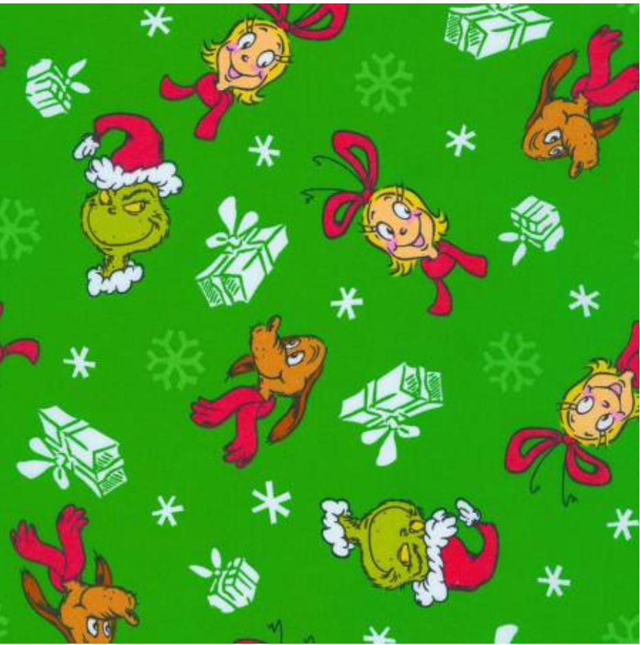 How the Grinch Stole Christmas - Green ADED-74861-7 by Dr. Seuss Enterprises for Robert Kaufman