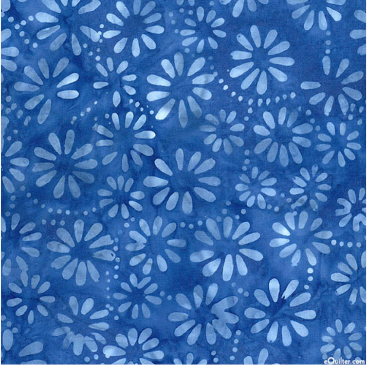 Bali Palettes Rainforest - Daisy Sapphire 09211 by Benartex