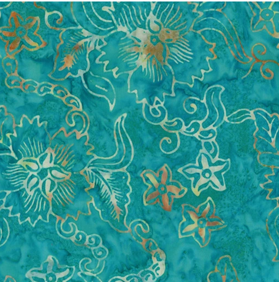 Bali Calypso - Star Flower Caribre 9266-80 by Benartex