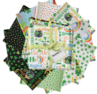 Shamrock & Shenanigans - Fat Quarter Bundle of 10 by Benartex