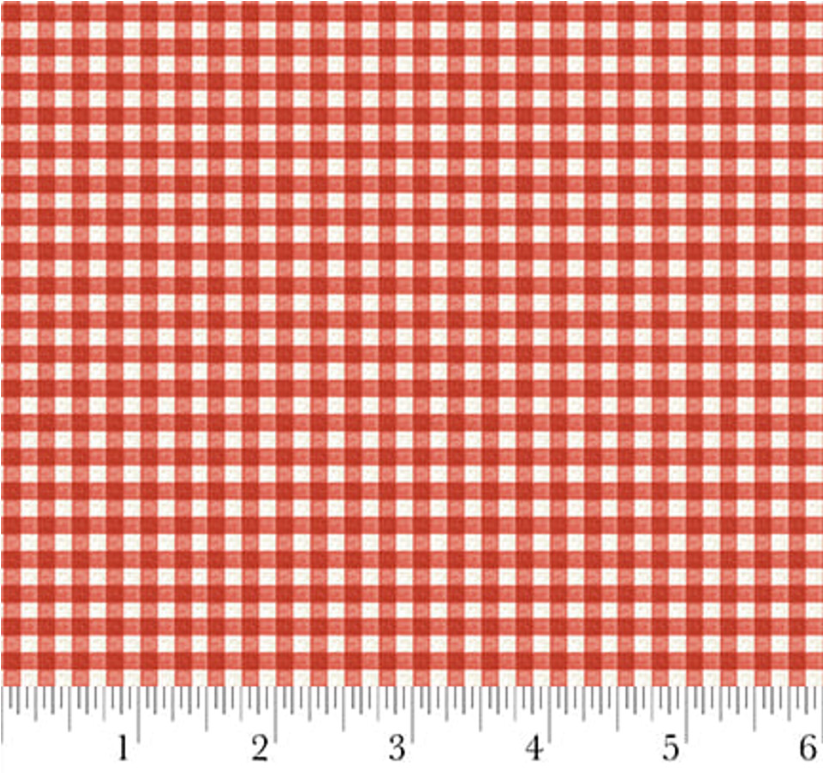 Camping Pups - Red Gingham 2069-88 by Robert Giordano for Henry Glass & Co.