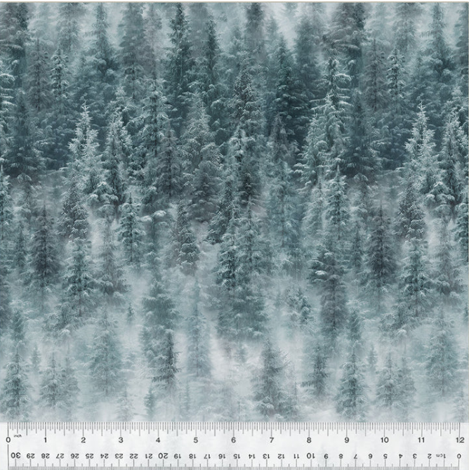 Landscapes - Misty Pines 54406D-X Mist by Windham Fabrics