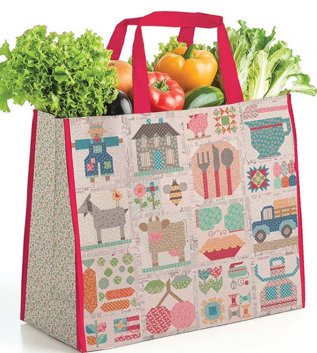 Vinyl Tote Bag - Farmer's Daughter - Lori Holt of Bee in my Bonnet for Riley Blake Designs