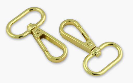 Sallie Tomato - 1" Swivel Hooks Pkg of 2 Gold