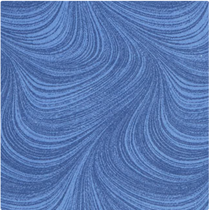 108" Wave Texture Medium Blue Flannel - 2966WF-52 by Benartex