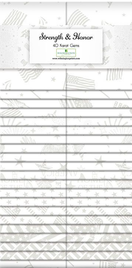 Strength & Honor - 40 Karat Gems - 2 1/2" Stripes Pk of 40 842-165-842 by Wilmington Prints