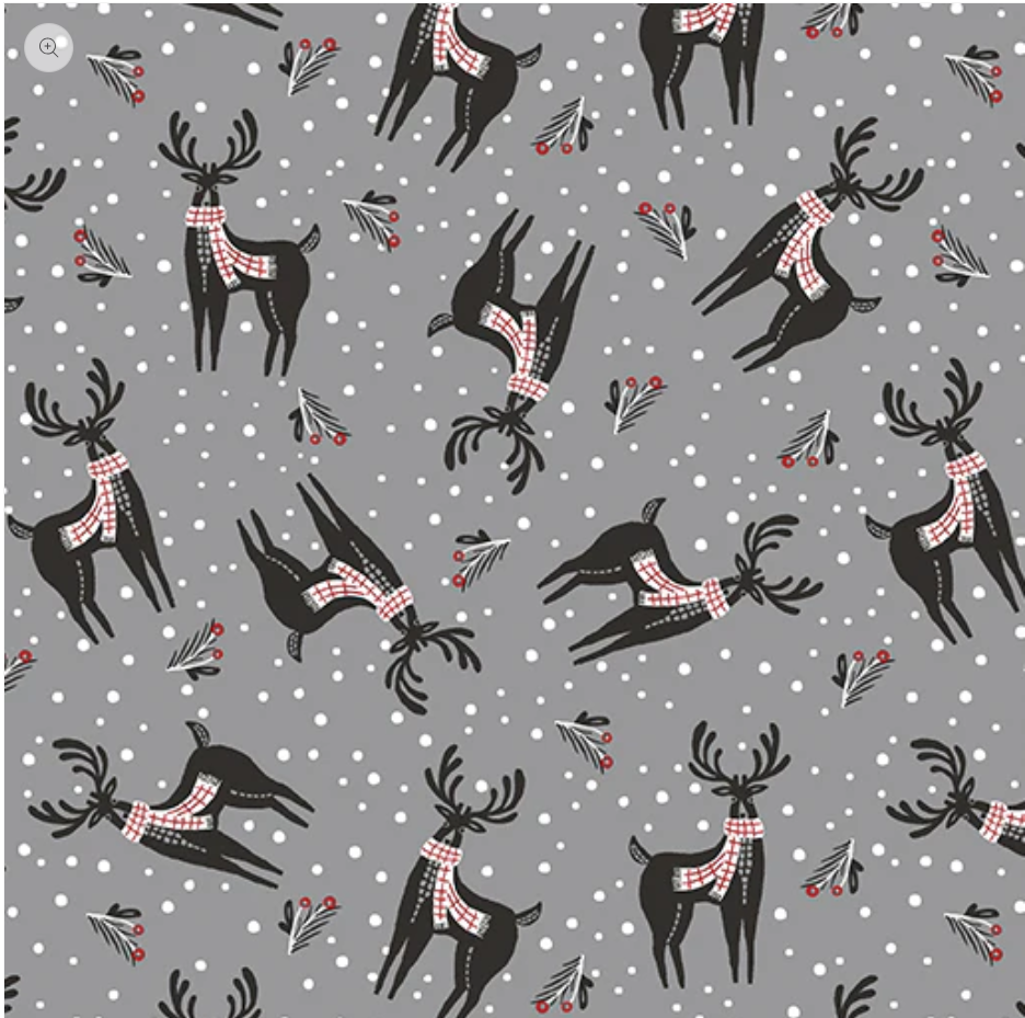 Woodland Magic - Woodland Magic Deer Grey 13369-08 by Benartex