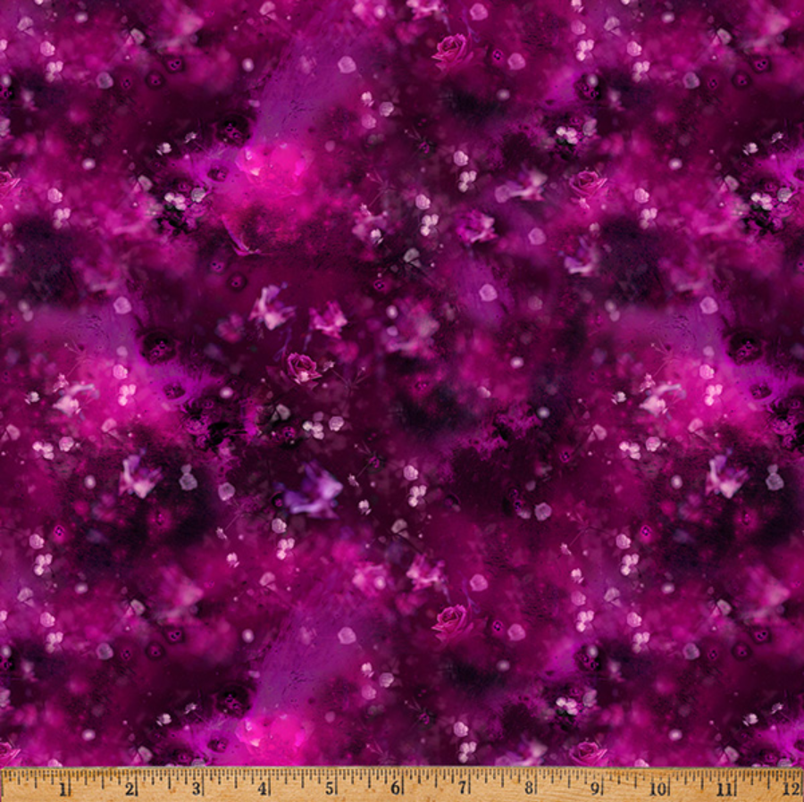 Jewel Depths - Magenta W5489-72 by Hoffman Fabrics