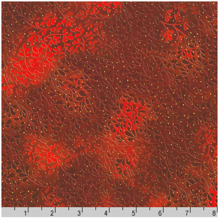 Mixed Metallics - Swirls Cranberry SRKDM23068-113 by Robert Kaufman