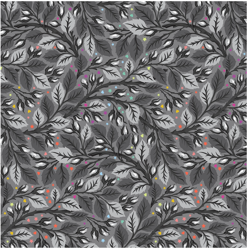Tula Pink Graywork - Seal the Deal Shadow by Free Spirit