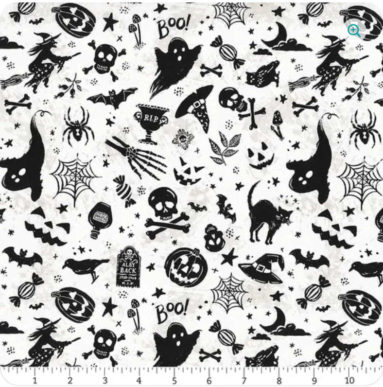 Midnight Hauntings - Haunting Toss 36484-191 by Wilmington Prints