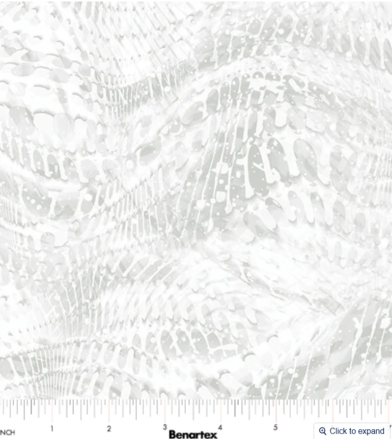 Dragonfly Wonder - Rippling Waves Light Grey 16407P-08 by Benartex