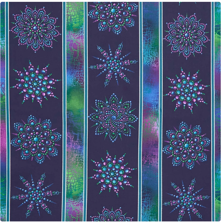 Dragonfly Wonder - On Dragonfly Wings Stripe Black/Plum 16399-91 by Benartex