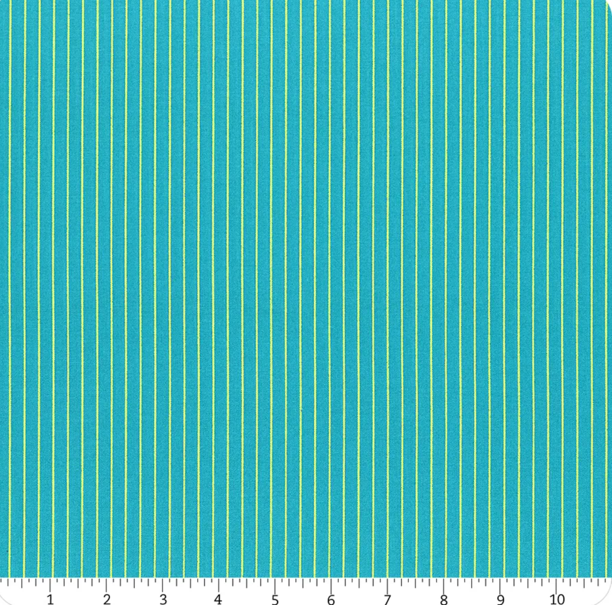 Tula Pink Tiny Stripes - Songbird by Free Spirit