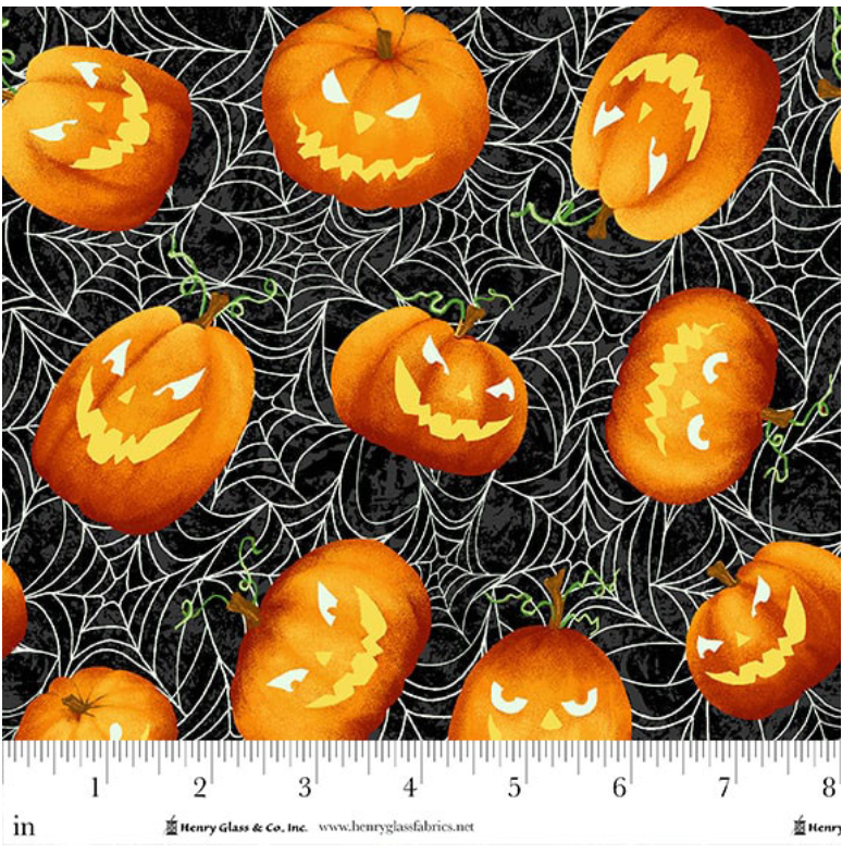 After Life Party - Glow Pumpkins & Spider Webs 1960G 93 by Henry Glass & Co.