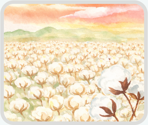 Nine Acres Cotton Quilt Batting - Crib Size 60" x 45" Autumn Mid Weight