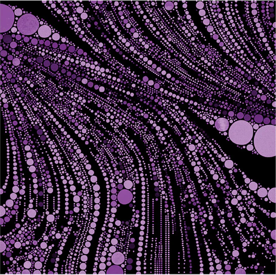 Cat Artistry - Circled Swirl Purple 16737-66 by Benartex