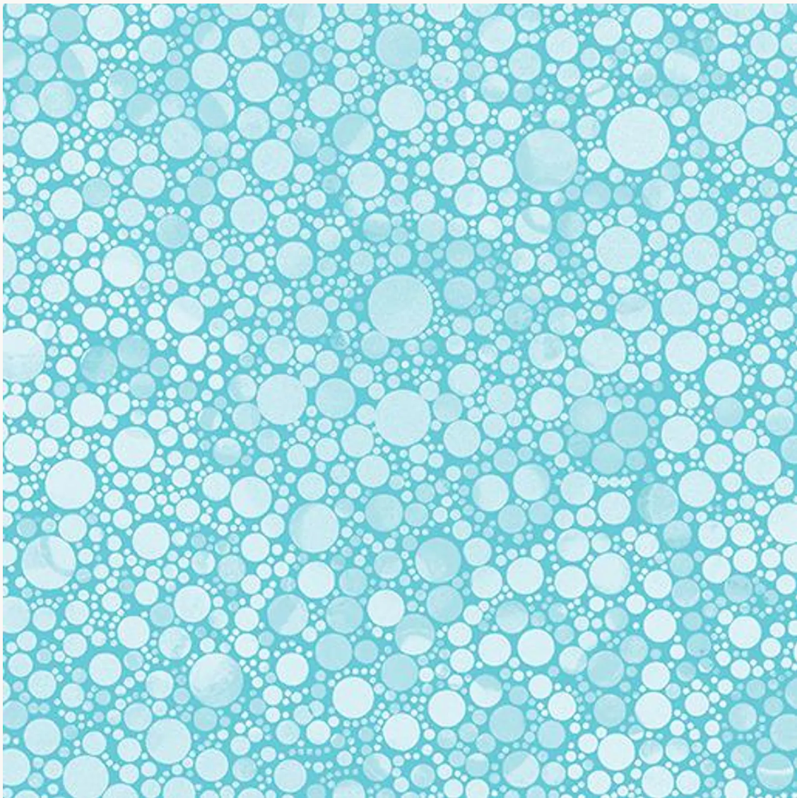 Cat Artistry - Circled Pop Light Turquoise 16739-04 by Benartex