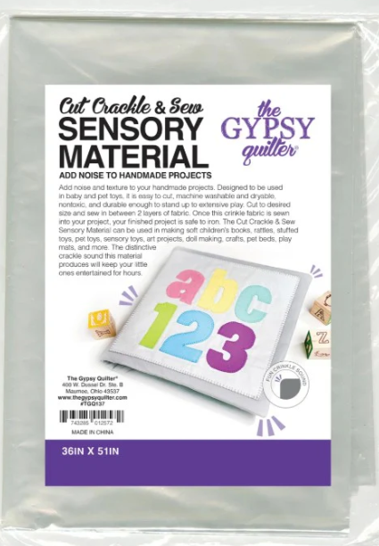 The Gypsy Quilter - Cut Crackle & Sew Sensory Material 36" x 51"