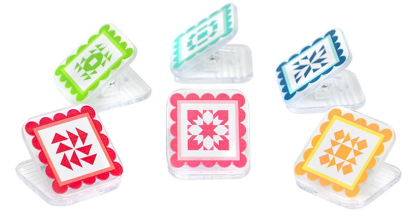 Quilty Clippies - Fabric Clips for Quilters 36 Pc. in a Storage Box by It's Sew Emma