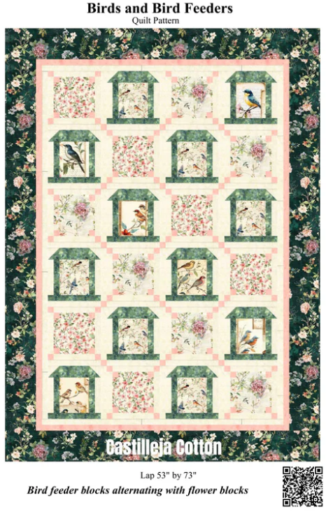 Birds and Bird Feeders Quilt Pattern by Castilleja Cotton