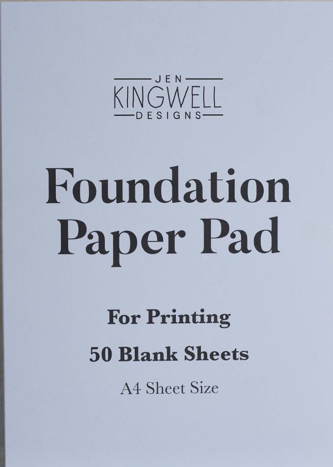 Foundation Paper Pad for Printing 50 Sheets by Jen Kingwell Designs