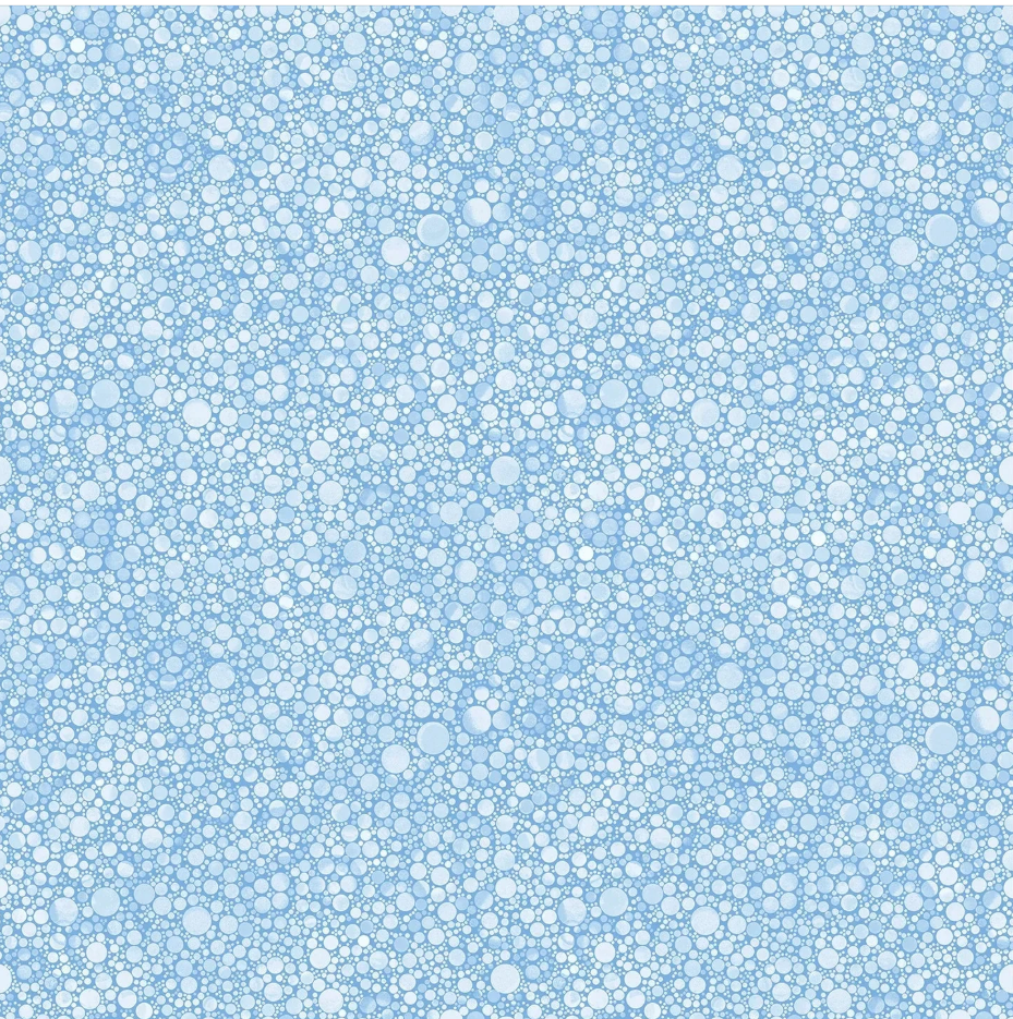 Cat Artistry - Circled Pop Light Blue 16739-05 by Benartex