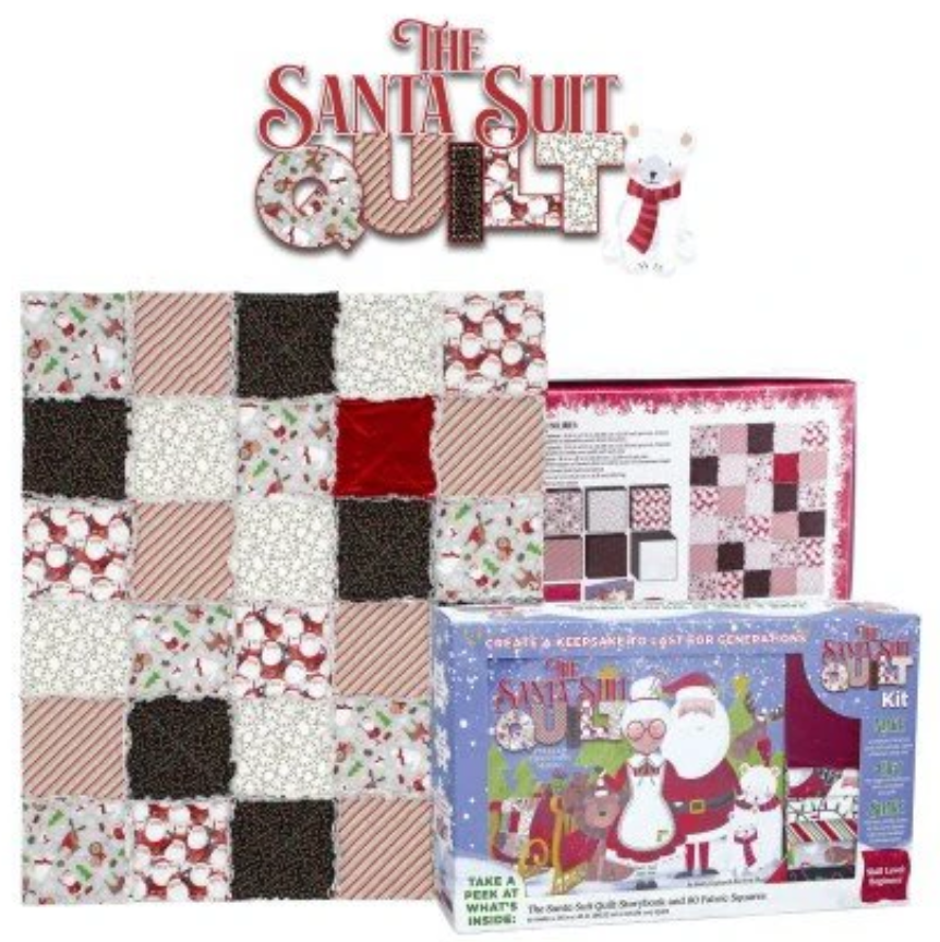 The Santa Suit Quilt Kit and Storybook
