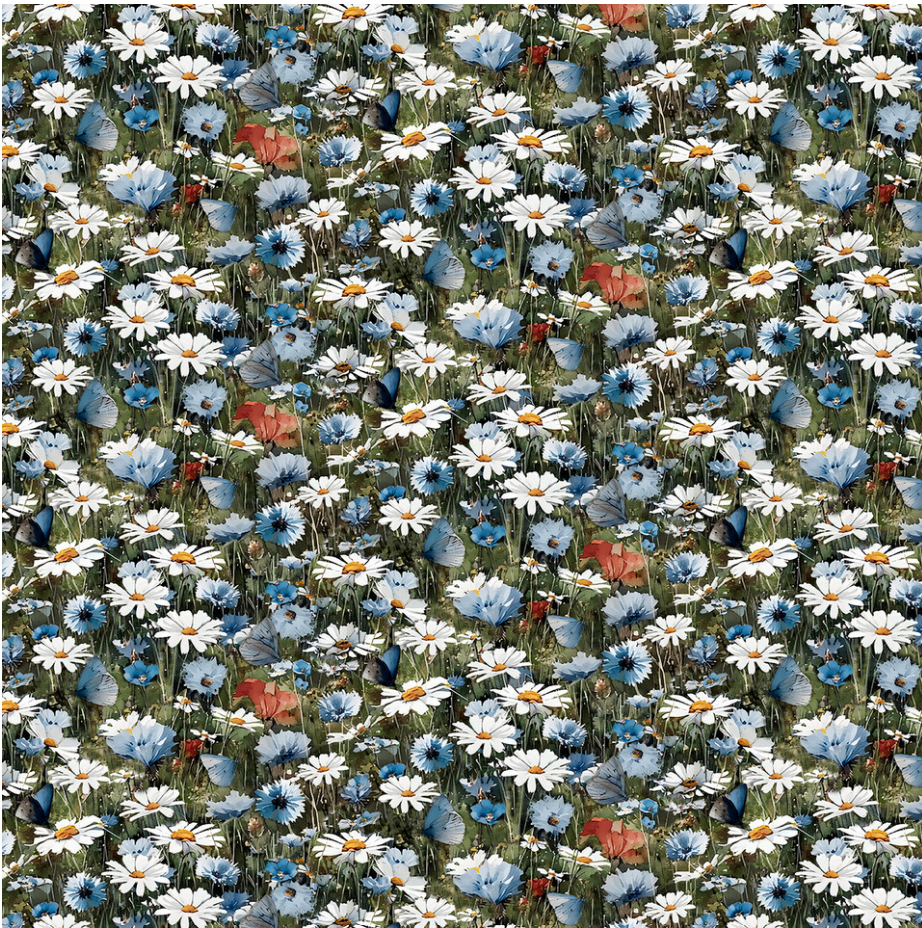 Blue Autumn - Meadow Whisper 24589-GRN-CTN-D by 3 Wishes