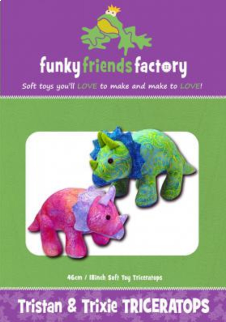 Funky Friends Factory - Tristan & Trixie Triceratops