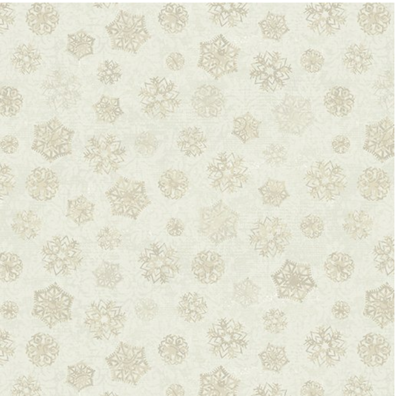Christmas Magic - Brocade Flakes Ivory 13125 73 by Benartex