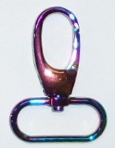 Large Swivel Clips - Rainbow 1 1/4" 2 Pk by Pam Damour for The Decorating Diva
