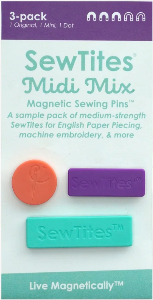 SewTites Midi Mix - Magnetic Sewing Pins Pkg of 3