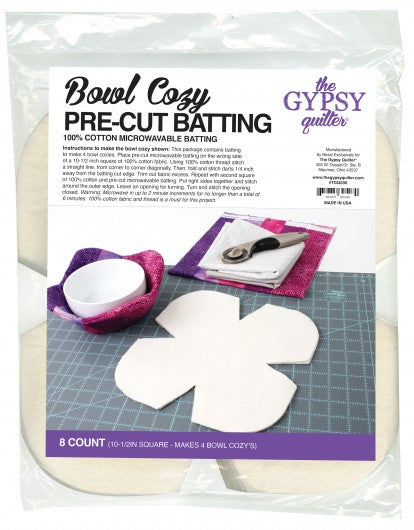 The Gypsy Quilter - Bowl Cozy Pre-Cut Batting