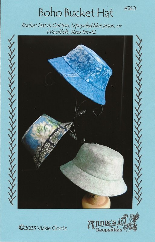 Boho Bucket Hat by Annie's Keepsakes