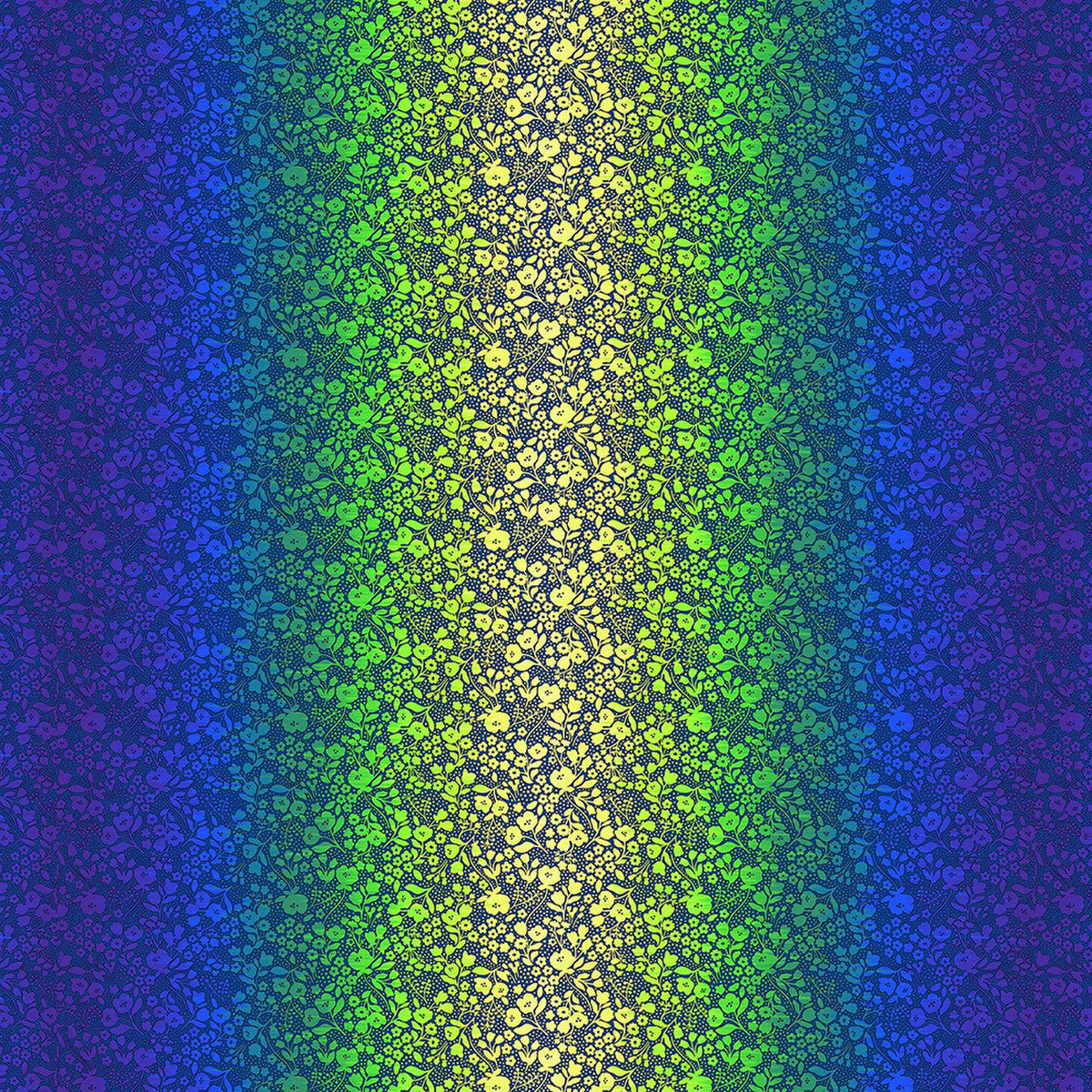 Shade Garden - Electric Lime Floral Ombre - Chelsea Designworks for Studio E