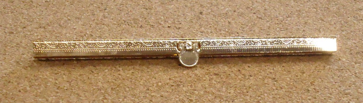 Wallet Clasp - Embossed Yellow Gold by Pam Damour