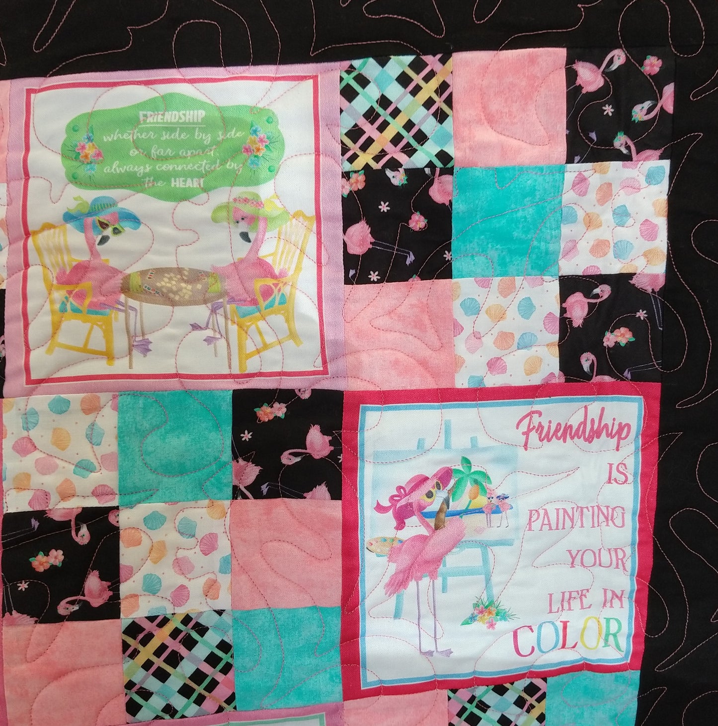 Flamingals Quilt Kit
