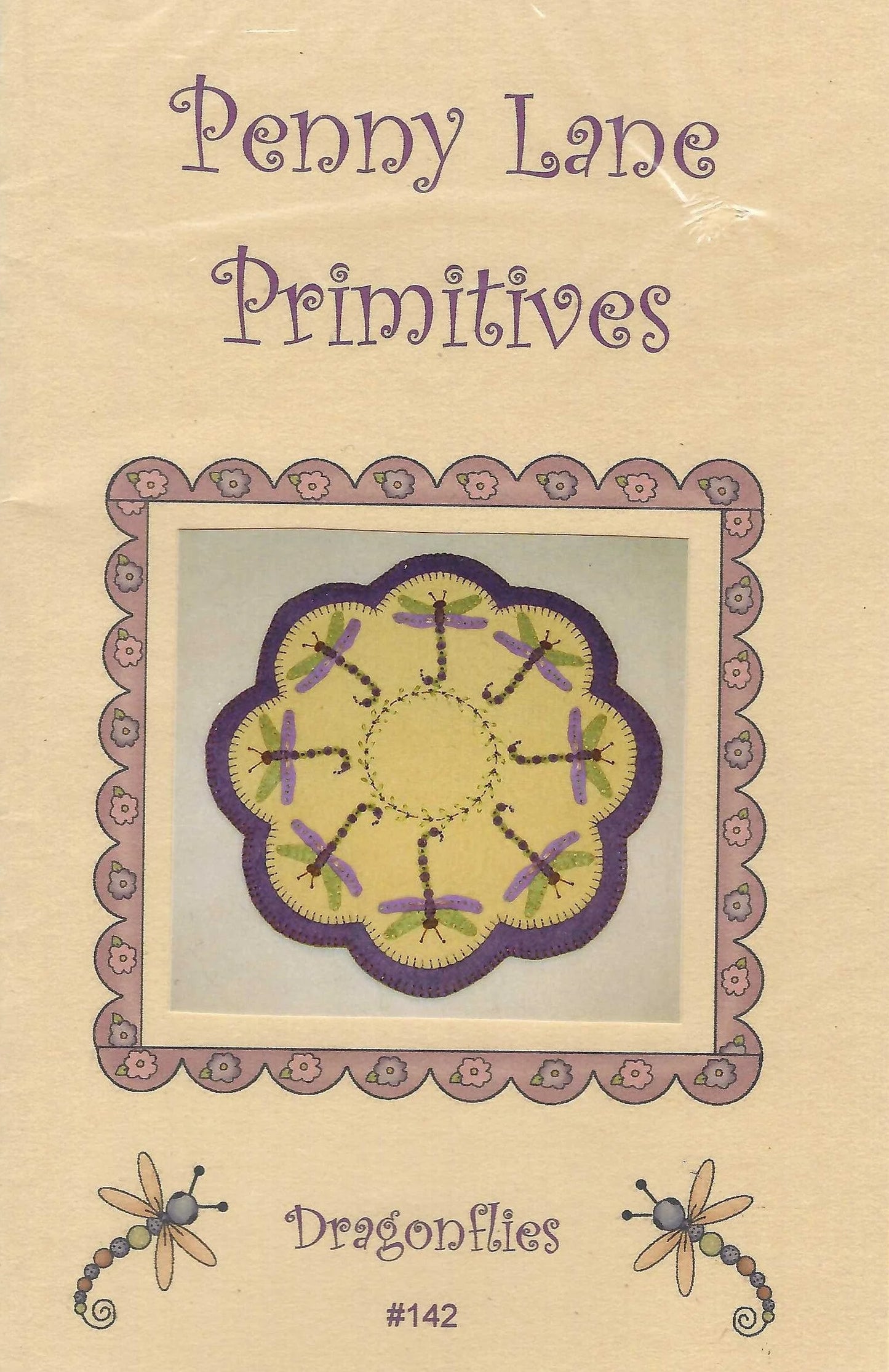 Dragonflies Candle Mat by Penny Lane Primitives