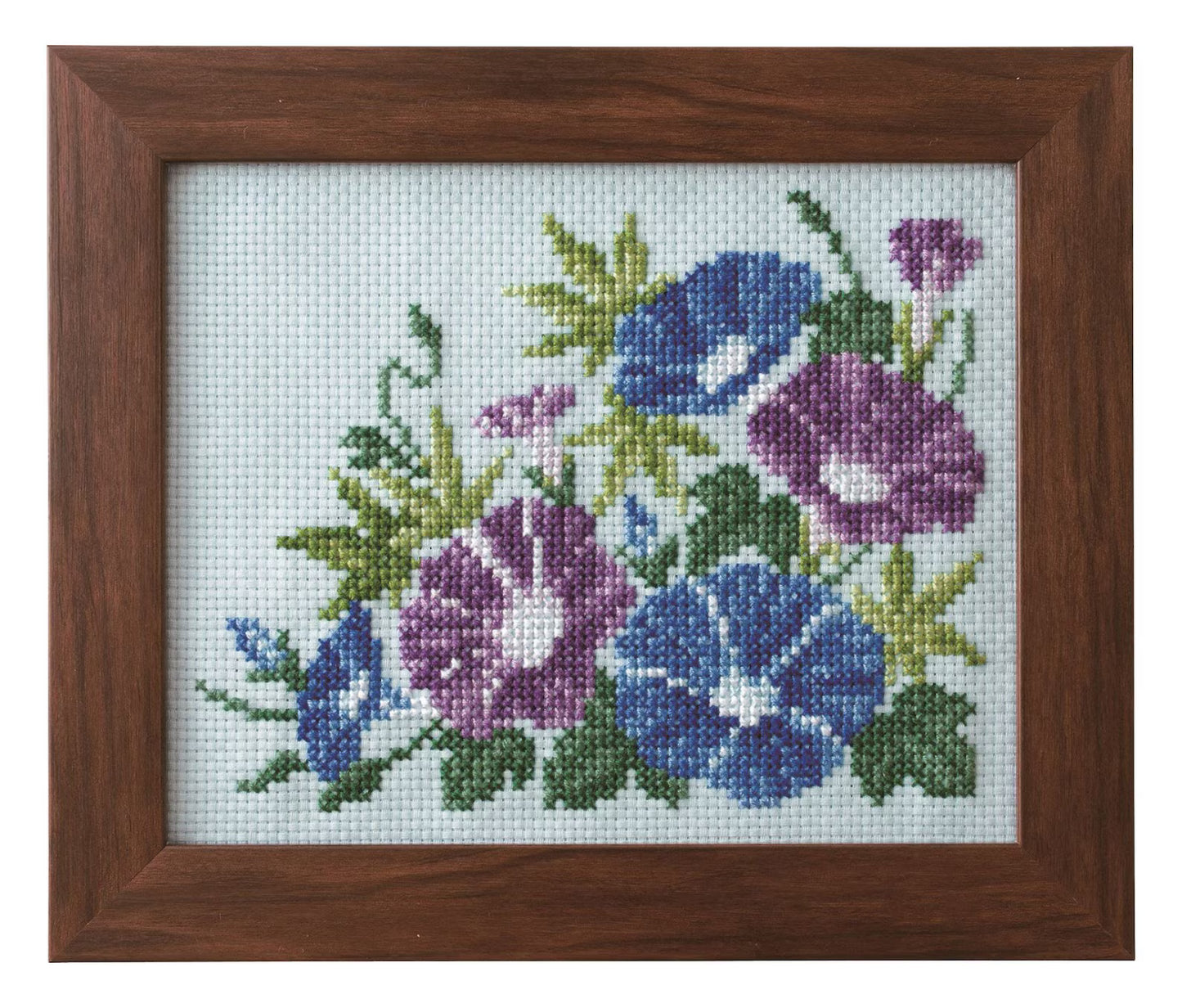 Seasonal Flower Arrangement Cross Stitch Kit - August Morning Glory by Cosmo Lecien Corp