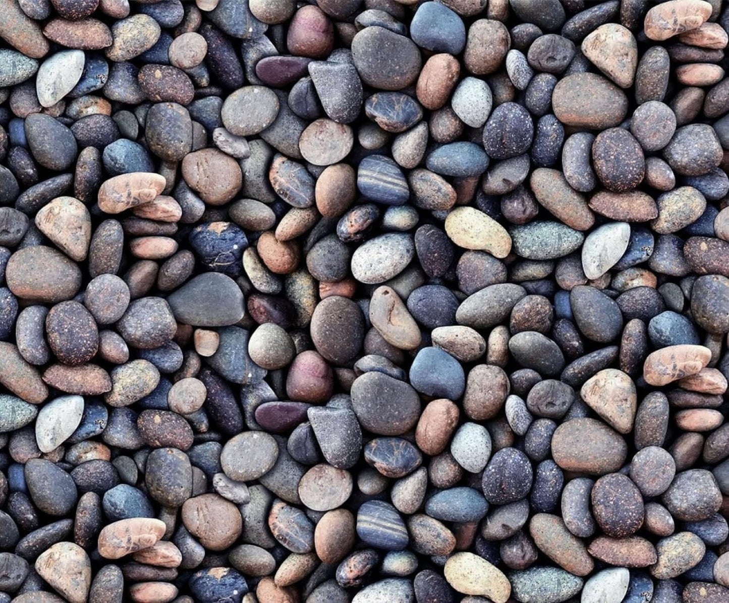 Landscape Medley Blue Pebbles 684 by Elizabeth's Studio